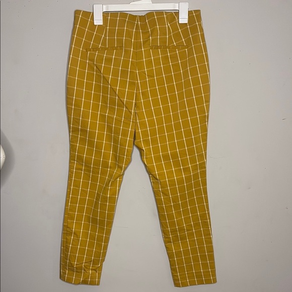 a new day Mustard Checkered Chinos - Picture 5 of 6